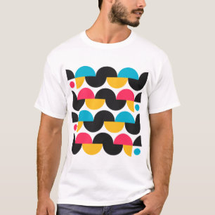 Multicolor Geometric Pattern T-shirt