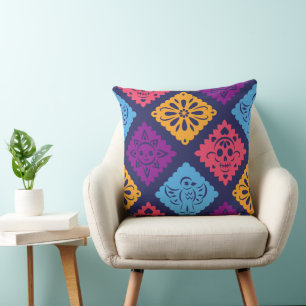 Multicolor geometrisch prachtige patroonwerende pi kussen