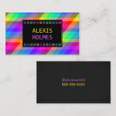 Multicolor geometrisch visitekaartje (Voorkant / Achterkant)