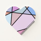 Multicolor geometrische lijnen en vormen notitieboek (Achterkant)