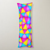 Multicolor geometrische vormen lichaamskussen (Achterkant (Verticaal))