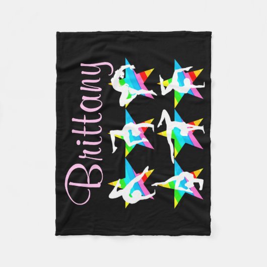  MULTICOLOR GEPERSONALISEERDE GYMNASTIEKDEKEN FLEECE DEKEN (Voorkant)