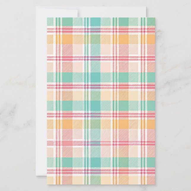Multicolor geruite papier voor scrapbooking (Voorkant)