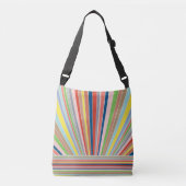 Multicolor gestreepte kruisstukzak crossbody tas (Voorkant)