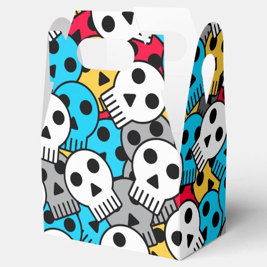 Multicolor Ghost Skulls Bedankdoosjes (Geopend)