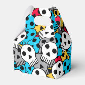 Multicolor Ghost Skulls Bedankdoosjes (Voorkant Zijde)
