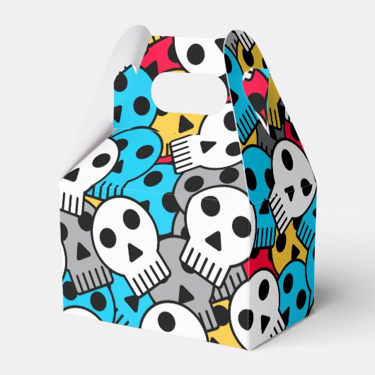 Multicolor Ghost Skulls Bedankdoosjes (Voorkant Zijde)