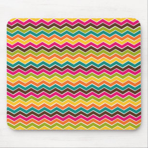 Multicolor girly chevron muismat