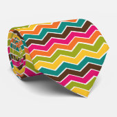 Multicolor girly chevron stropdas (Opgerold)