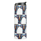 Multicolor Glas in lood Elephant 3 Thermosbeker (Gedraaid links)
