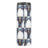 Multicolor Glas in lood Elephant 3 Thermosbeker (Achterkant)