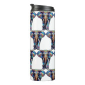 Multicolor Glas in lood Elephant 3 Thermosbeker (Geroteerd rechts)