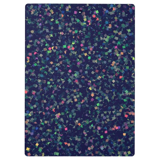 Multicolor Glitter Confetti Klembord (Achterkant)
