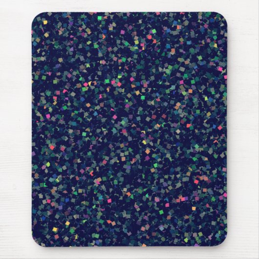 Multicolor Glitter Confetti Muismat (Voorkant)