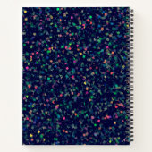 Multicolor Glitter Confetti Notitieboek (Achterkant)