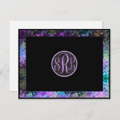 Multicolor Glitter en Sparkles Hartelijk dank Briefkaart (Voorkant / Achterkant)