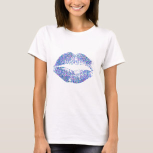 Multicolor Glitter Lippen #9 T-shirt