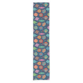 Multicolor Gold-kerstboomdecortiepatroon Korte Tafelloper (Voorkant)