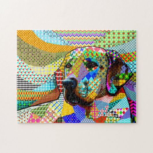 Multicolor Golden Retriever Dog 165 patronen Legpuzzel (Horizontaal)