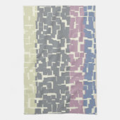 Multicolor Green/Grey/Beige/Roze/Paars/Blauw Theedoek (Verticaal)