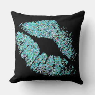 Multicolor Grit Glitter Lips #26 Kussen