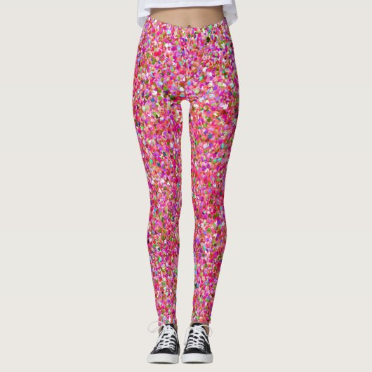 Multicolor Grit Glitter Mode #5 Leggings (Voorkant)