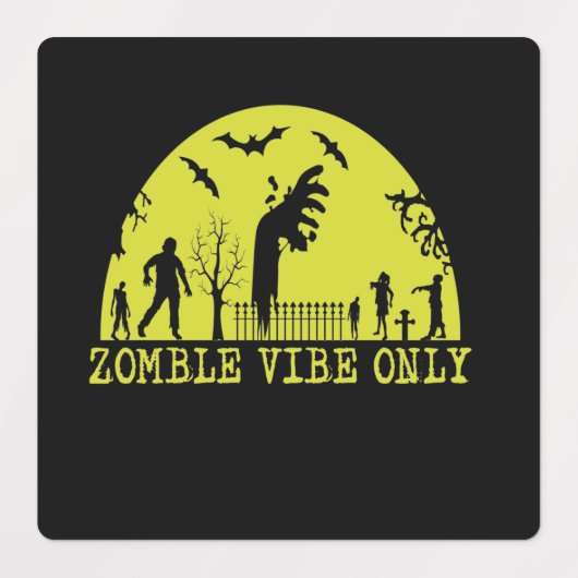 Multicolor Halloween Square Sticker (Design 2)