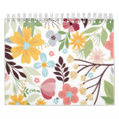 Multicolor Hand getrokken Bloemen 2026 Kalender (Hoes)