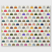 Multicolor Handbag Mode Gift Wrap Cadeaupapier (Vlak)