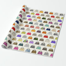 Multicolor Handbag Mode Gift Wrap