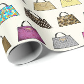 Multicolor Handbag Mode Gift Wrap Cadeaupapier (Rol Hoek)