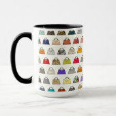 Multicolor Handtas Pattern Coffee Mok (Links)