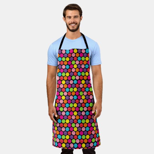 Multicolor Happy Face Schort (Gedragen)