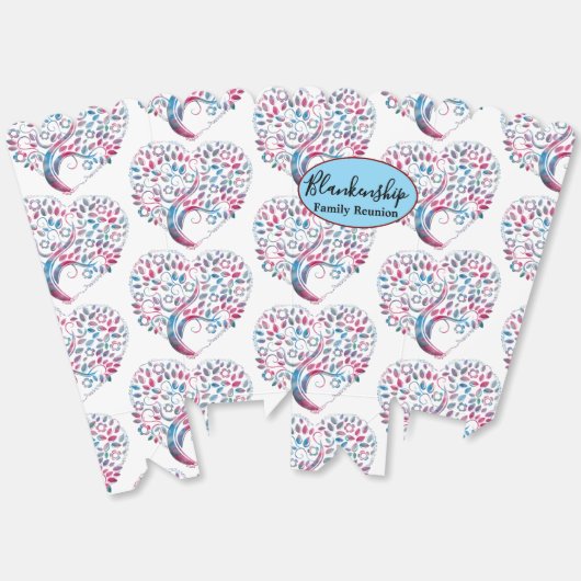 Multicolor Hart Boom Kunst Speciale Gebeurtenis Bedankdoosjes (Ongevouwen)