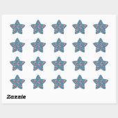 Multicolor Hartjes Waterverf Sticker (Vel)
