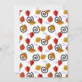 Multicolor Herfst Geographic Leaves Kaart (Voorkant)