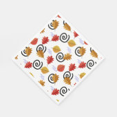 Multicolor Herfst Geographic Leaves Servet (Hoek)