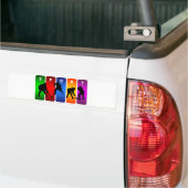 Multicolor Hockey Emblem Bumpersticker (Op Truck)