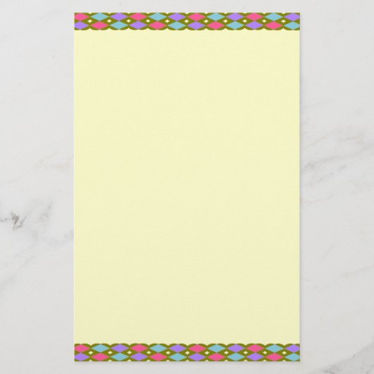 Multicolor Honeycomb Creëer je eigen verhaal Briefpapier (Voorkant)