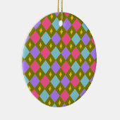 Multicolor Honeycomb Creëer jouw eigen Keramisch Ornament (Rechts)