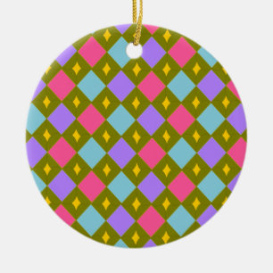Multicolor Honeycomb Creëer jouw eigen Keramisch Ornament