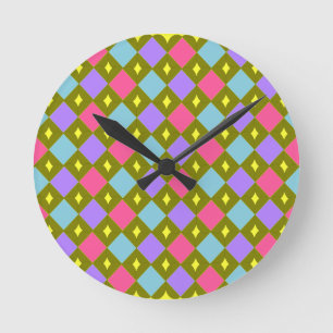 Multicolor Honeycomb Creëer Uw eigen wandklok