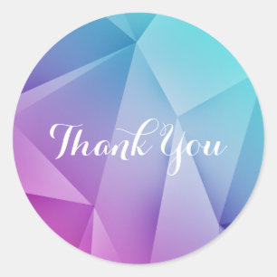 Multicolor Jewel Tones Dank u Stickers