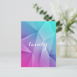 Multicolor Jewel Tones Table Number Briefkaart