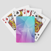 Multicolor Jewel Tones Weddenschap-kaarten Pokerkaarten (Achterkant)