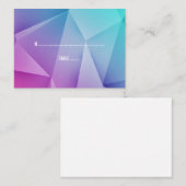 Multicolor Jewel Tones Weddenschap Place Kards Plaatskaartje (Voorkant / Achterkant)