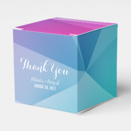 Multicolor Jewel Tones Wedding Favor Boxes Bedankdoosjes