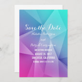 Multicolor Juweeltonen Save the Date Uitnodiging (Voorkant / Achterkant)