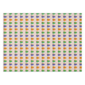 Multicolor kampeertenten tafelkleed (Voorkant (Horizontaal))