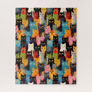 Multicolor Katten Puzzel Legpuzzel